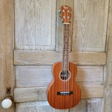 Ohana Tenor Starter Pack TK-10 Laminate Mahogany Ukulele Bag, Tuner, Strap, Button v133