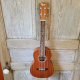 Ohana Tenor Starter Pack TK-10 Laminate Mahogany Ukulele Bag, Tuner, Strap, Button v133