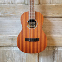 Ohana Tenor Starter Pack TK-10 Laminate Mahogany Ukulele Bag, Tuner, Strap, Button v134