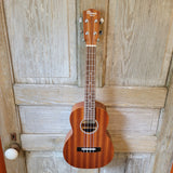 Ohana Tenor Starter Pack TK-10 Laminate Mahogany Ukulele Bag, Tuner, Strap, Button v134