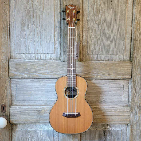 Ohana Tenor TK-260G All Solid Cedar / Acacia Ukulele v138