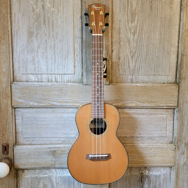 Ohana Tenor TK-260G All Solid Cedar / Acacia Ukulele v139