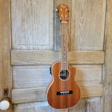 Ohana Tenor TK-20CE Blem Solid Mahogany Top / Laminate Back and Sides A/E Cutaway Ukulele v146