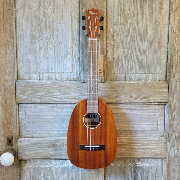 Ohana Tenor Pineapple PKT-25G All Solid Mahogany Gloss Ukulele v149