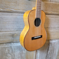 Ohana Tenor TK-50WG Blem Solid Cedar Top / Laminate Willow Gloss Ukulele v151