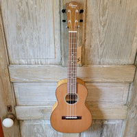 Ohana Tenor TK-50WG Blem Solid Cedar Top / Laminate Willow Gloss Ukulele v152