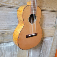 Ohana Tenor TK-50WG Blem Solid Cedar Top / Laminate Willow Gloss Ukulele v152