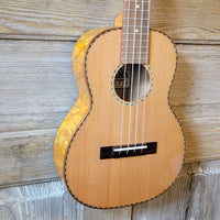 Ohana Tenor TK-50WG Blem Solid Cedar Top / Laminate Willow Gloss Ukulele v153
