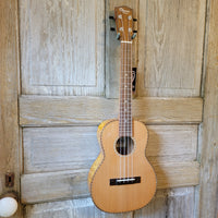 Ohana Tenor TK-50WG Blem Solid Cedar Top / Laminate Willow Gloss Ukulele v154
