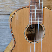 Ohana Tenor TK-50WG Blem Solid Cedar Top / Laminate Willow Gloss Ukulele v154