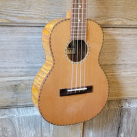 Ohana Tenor TK-50WG Blem Solid Cedar Top / Laminate Willow Gloss Ukulele v155
