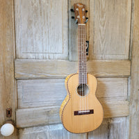 Ohana Tenor TK-50WG Blem Solid Cedar Top / Laminate Willow Gloss Ukulele v156