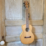 Ohana Tenor TK-50WG Blem Solid Cedar Top / Laminate Willow Gloss Ukulele v156