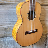 Ohana Tenor TK-50WG Blem Solid Cedar Top / Laminate Willow Gloss Ukulele v156