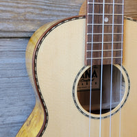 Ohana Tenor TK-70WG Blem Solid Spruce Top /Laminate Willow Ukulele v159