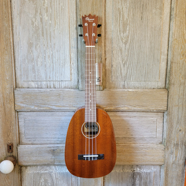 Ohana Tenor Pineapple PKT-25G Blem All Solid Mahogany Gloss Ukulele v160