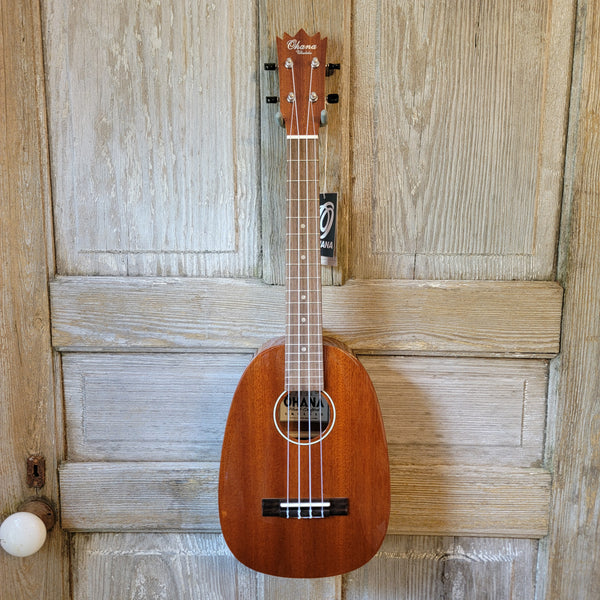 Ohana Tenor Pineapple PKT-25G Blem All Solid Mahogany Gloss Ukulele v161