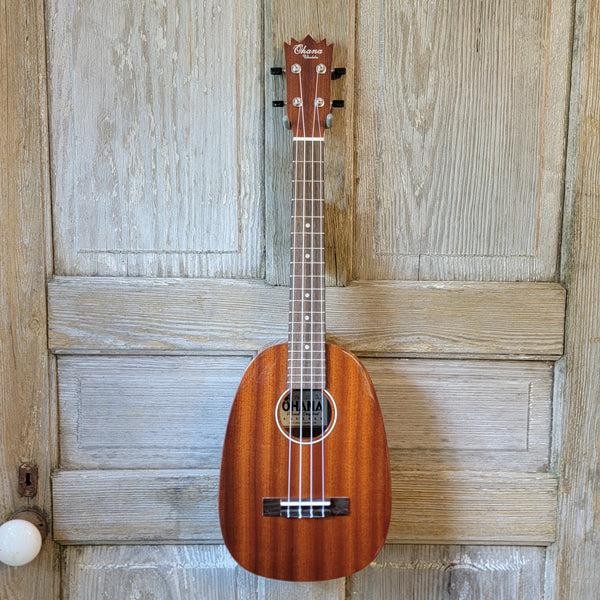 Ohana Tenor Pineapple PKT-25G Blem All Solid Mahogany Gloss Ukulele v162