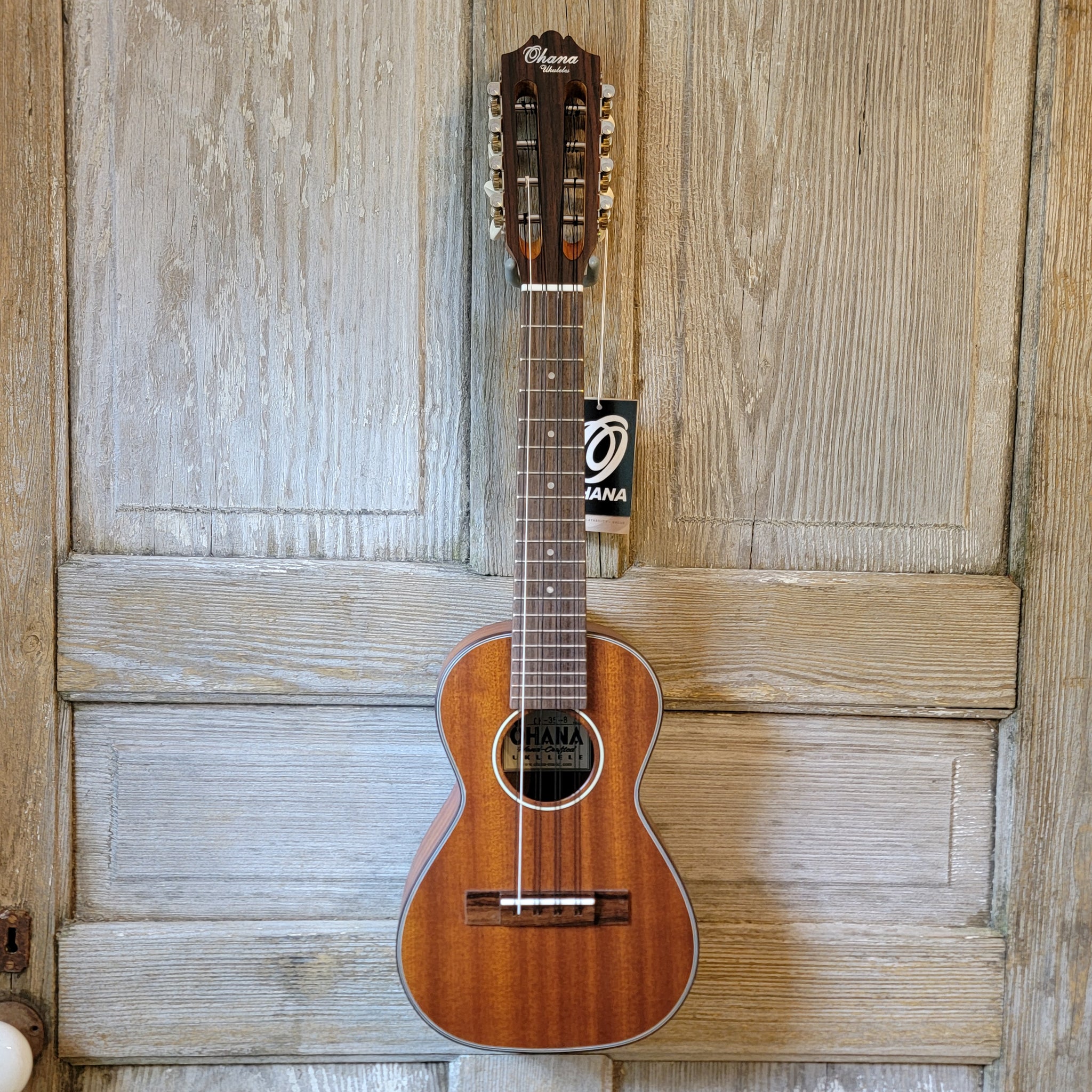 Ohana Concert Taropatch 8 String CK-35-8 All Solid Mahogany