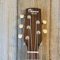 Ohana 5 String Concert CK-35G-5 All Solid Mahogany Ukulele v167