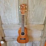 Ohana Concert CK-10 Starter Pack Laminate Mahogany Ukulele, Bag, Tuner, Strap, Button v178