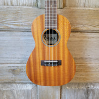 Ohana Concert CK-10 Starter Pack Laminate Mahogany Ukulele, Bag, Tuner, Strap, Button v179