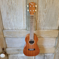 Ohana Concert CK-10 Blem Starter Pack Laminate Mahogany Ukulele, Bag, Tuner, Strap, Button v180