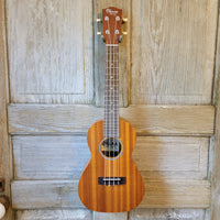 Ohana Concert CK-10 Starter Pack Laminate Mahogany Ukulele, Bag, Tuner, Strap, Button v181