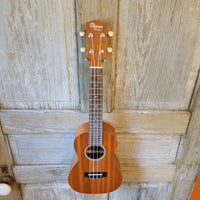 Ohana Concert CK-10 Starter Pack Laminate Mahogany Ukulele, Bag, Tuner, Strap, Button v181