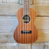 Ohana Concert CK-10 Starter Pack Laminate Mahogany Ukulele, Bag, Tuner, Strap, Button v182