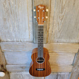 Ohana Concert CK-10 Starter Pack Laminate Mahogany Ukulele, Bag, Tuner, Strap, Button v184