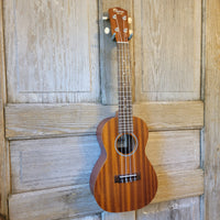 Ohana Concert CK-10 Starter Pack Laminate Mahogany Ukulele, Bag, Tuner, Strap, Button v185