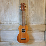 Ohana Soprano Starter Pack SK-10 Laminate Mahogany Ukulele Bag, Tuner, Strap, Button v193