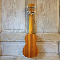 Ohana Soprano Starter Pack SK-10 Laminate Mahogany Ukulele Bag, Tuner, Strap, Button v193
