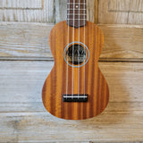 Ohana Soprano Starter Pack SK-10 Laminate Mahogany Ukulele Bag, Tuner, Strap, Button v194