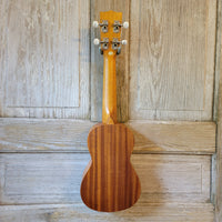 Ohana Soprano Starter Pack SK-10 Laminate Mahogany Ukulele Bag, Tuner, Strap, Button v194