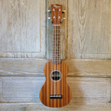 Ohana Soprano Starter Pack SK-10 Laminate Mahogany Ukulele Bag, Tuner, Strap, Button v195