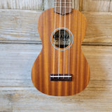 Ohana Soprano Starter Pack SK-10 Laminate Mahogany Ukulele Bag, Tuner, Strap, Button v195