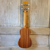 Ohana Soprano Starter Pack SK-10 Laminate Mahogany Ukulele Bag, Tuner, Strap, Button v195
