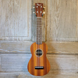 Ohana Soprano Starter Pack SK-10 Laminate Mahogany Ukulele Bag, Tuner, Strap, Button v196