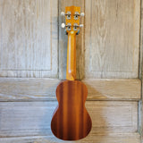 Ohana Soprano Starter Pack SK-10 Laminate Mahogany Ukulele Bag, Tuner, Strap, Button v196