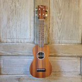 Ohana Soprano Starter Pack SK-10 Laminate Mahogany Ukulele Bag, Tuner, Strap, Button v197