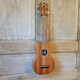 Ohana Soprano Starter Pack SK-10 Laminate Mahogany Ukulele Bag, Tuner, Strap, Button v197
