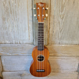 Ohana Soprano Starter Pack SK-10 Laminate Mahogany Ukulele Bag, Tuner, Strap, Button v199