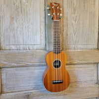 Ohana Soprano Starter Pack SK-10 Laminate Mahogany Ukulele Bag, Tuner, Strap, Button v199