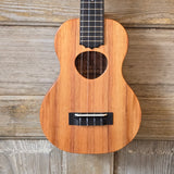 KoAloha Long Tenor Neck Concert Pikake All Solid Koa KCM-12 Satin Made in Hawaii Ukulele w/ Hardcase v212