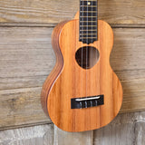 KoAloha Long Tenor Neck Concert Pikake All Solid Koa KCM-12 Satin Made in Hawaii Ukulele w/ Hardcase v212