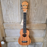 KoAloha Long Tenor Neck Concert Pikake All Solid Koa KCM-12 Satin Made in Hawaii Ukulele w/ Hardcase v212