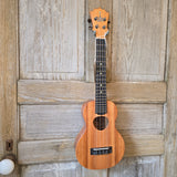 KoAloha Long Tenor Neck Concert Pikake All Solid Koa KCM-12 Satin Made in Hawaii Ukulele w/ Hardcase v213