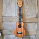 KoAloha Long Tenor Neck Concert Pikake All Solid Koa KCM-12 Satin Made in Hawaii Ukulele w/ Hardcase v213